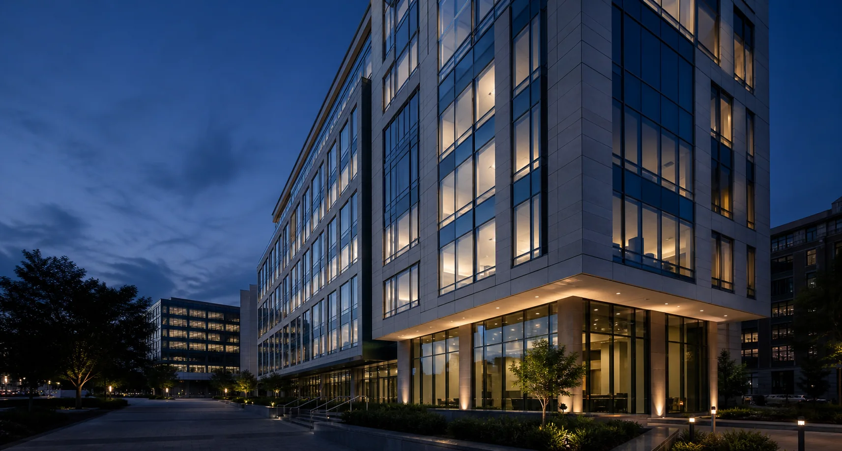 Contemporary office property used as market evidence